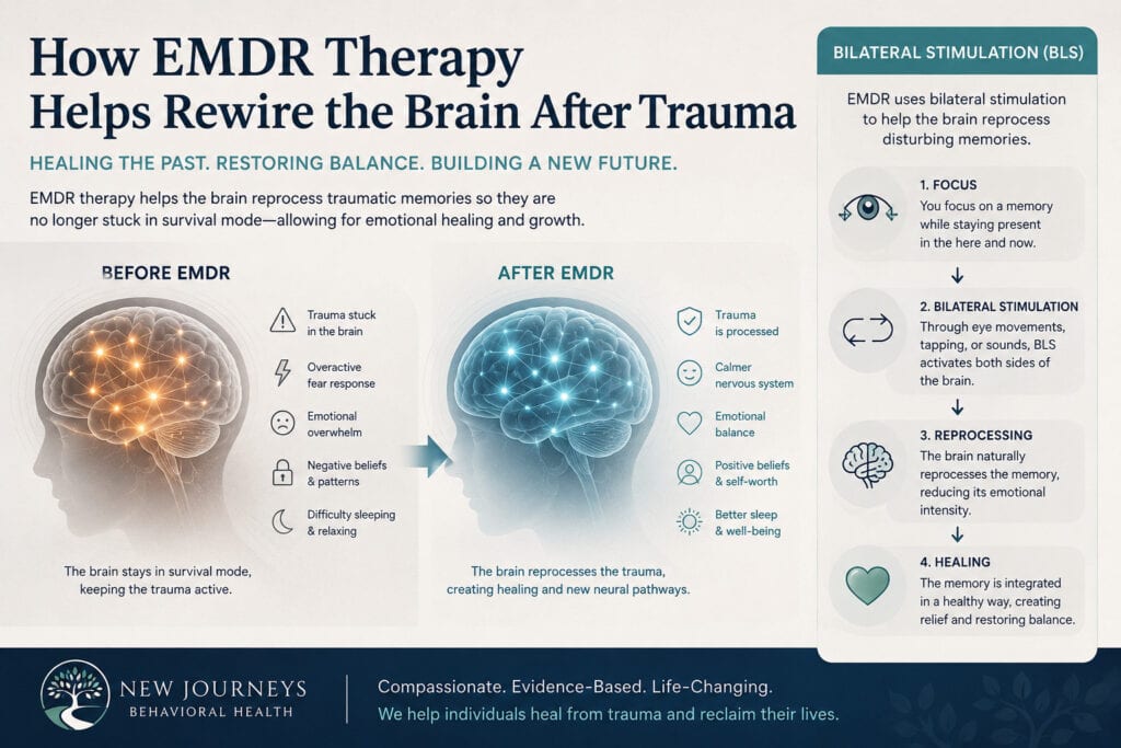 How EMDR rewire the brain - New Journeys Behavioral Health